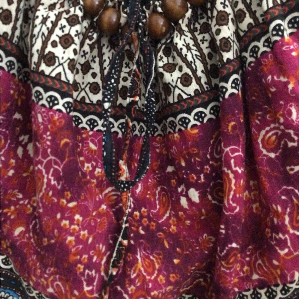 Bohemian Multicolor Beaded Handle Bag